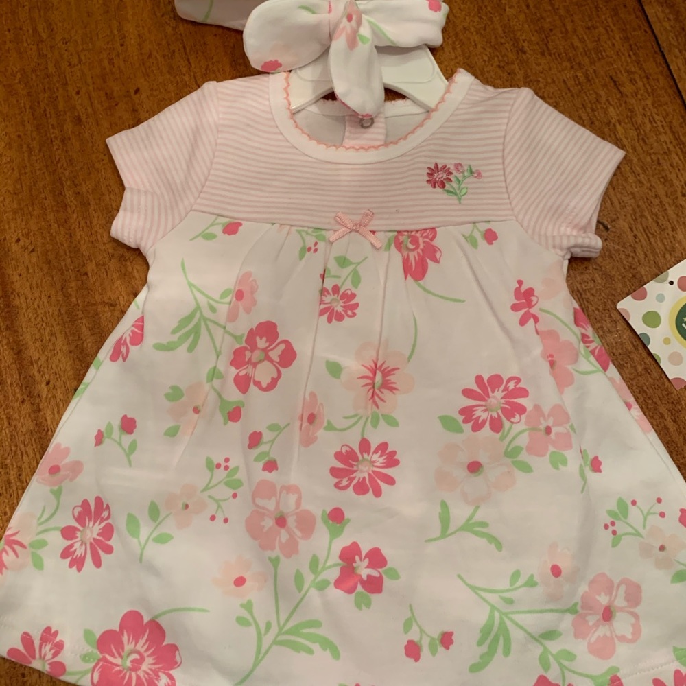 Two outfit sets dress and pants